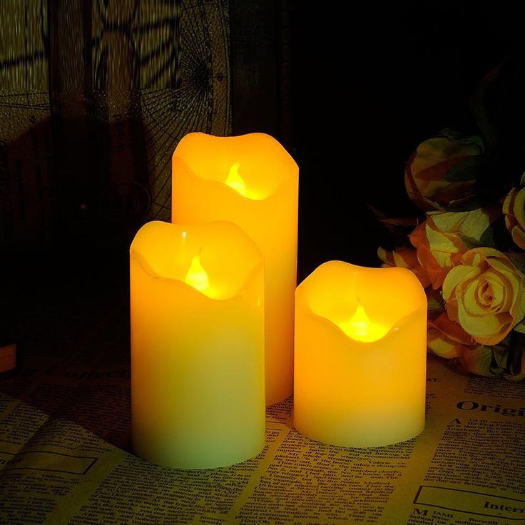 -144 led pillar candles for candle light dinner