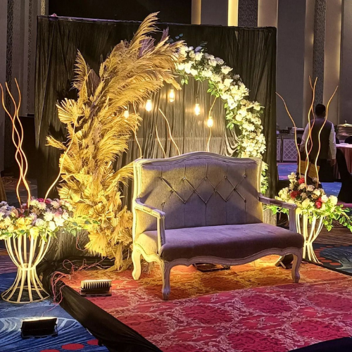 ring ceremony engagement stage decoration