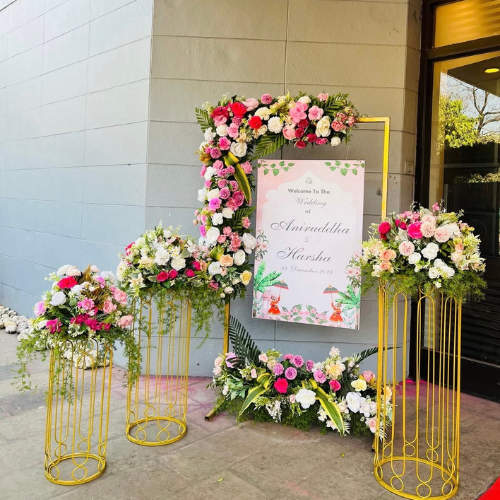 flower welcome entrance decoration