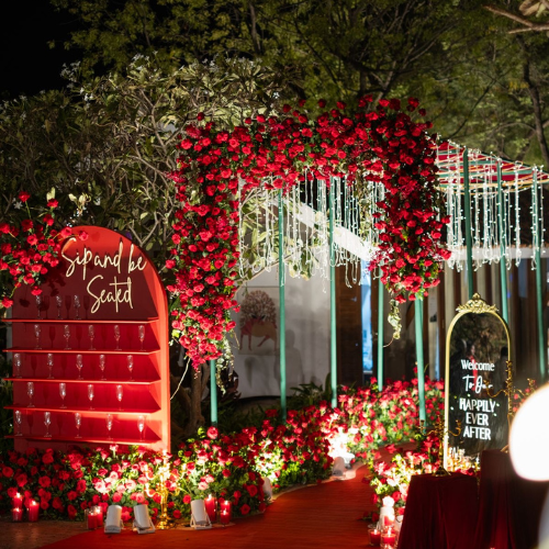 sangeet grand entry decoration in chandigarh and mohali by best event planners