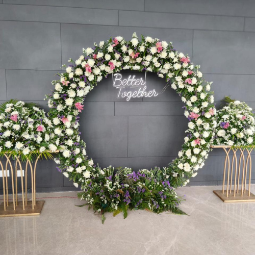 better together ring ceremony decoration
